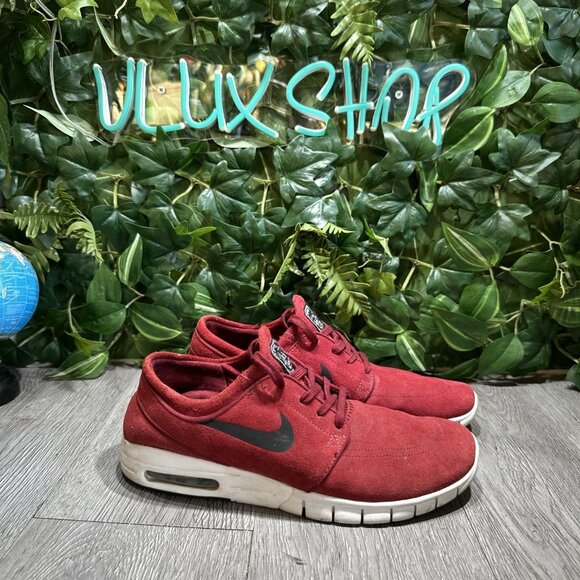 Nike SB Stefan Janoski Max Suede 2015 - Team Red - Size US 8 Skateboard - Picture 1 of 9
